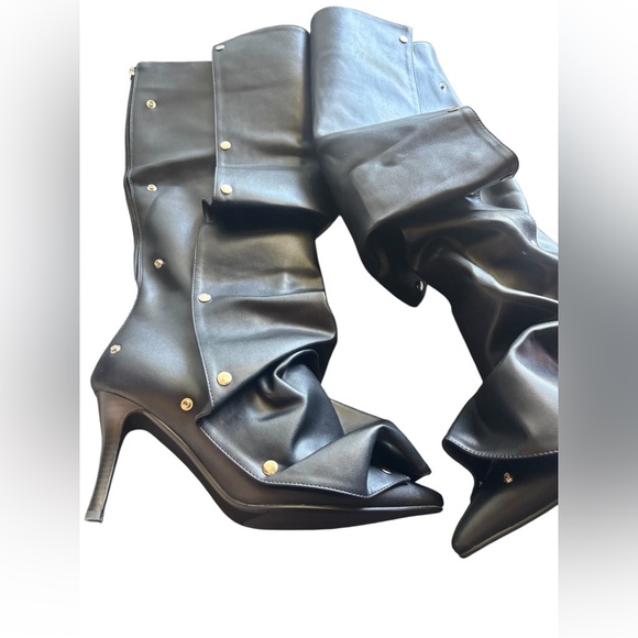 Knee High Studded Boots for Women - Picture 6 of 13